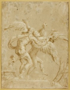 Daedalus und Ikarus von Giulio Romano