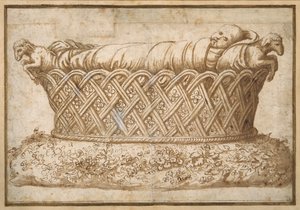 Entwurf für ein Kindgrabmal von Giulio Romano