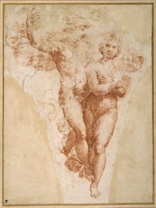 Psyche von Merkur nach Olympus getragen von Giulio Romano