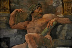 Der Fall der Giganten Sala dei Giganti, 1536 von Giulio Romano