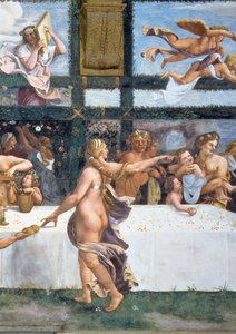 Das rustikale Bankett zur Feier der Hochzeit von Amor und Psyche von Giulio Romano