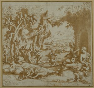 Venus mit den Eroten von Philostratus von Giulio Romano