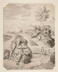 Die Häutung des Marsyas von Giulio Sanuto