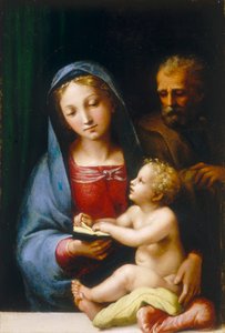 Heilige Familie von Giulio attr. to Romano