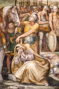 Kampf zwischen Horatiern und Kuratiern (Detail) von Giuseppe (1568 1640) Cesari