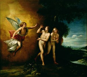 Die Vertreibung von Adam und Eva von Giuseppe Cesari