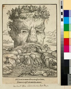 Kopf in Form eines Berges oder Anthropomorphe Landschaft von Giuseppe (after) Arcimboldo