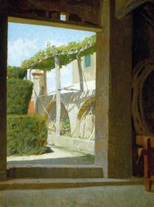 Aus dem Keller von Diego Martelli, ca. 1866 von Giuseppe Abbati