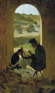 Der Maler Stanislao Pointeau, ca. 1863 von Giuseppe Abbati