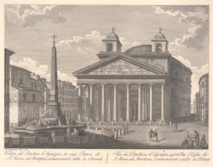 Ansicht des Pantheon von Agrippa von Giuseppe Acquaroni