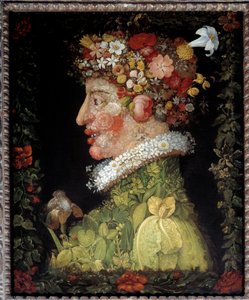 Frühling (aus einer Serie, die die vier Jahreszeiten darstellt) von Giuseppe Arcimboldo