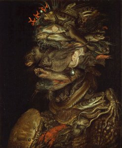 Allegorie des Wassers, ca. 1566 von Giuseppe Arcimboldo Circle of .