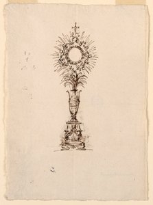 Entwurf für eine Monstranz von Giuseppe Barberi