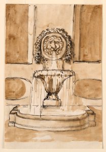 Entwurf für einen Wandbrunnen