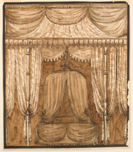 Ansicht einer Bettnische, ca. 1790 von Giuseppe Barberi
