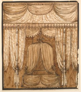 Ansicht einer Bettnische von Giuseppe Barberi