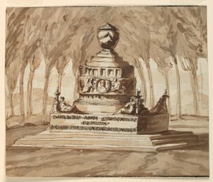 Grabdenkmal für den Dichter Pietro Chiari von Giuseppe Barberi