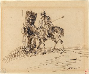 Reiter mit Bauer von Giuseppe Bernardino Bison