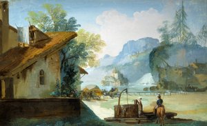 Magd am Brunnen von Giuseppe Bernardino Bison