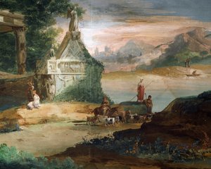 Hirten in imaginärer Landschaft