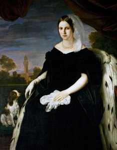 Porträt von Prinzessin Maria Antonia von den beiden Sizilien (Palermo) von Giuseppe Bezzuoli