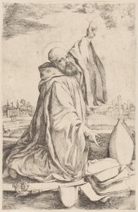 Ein heiliger Bischof des Benediktinerordens, 1620-30