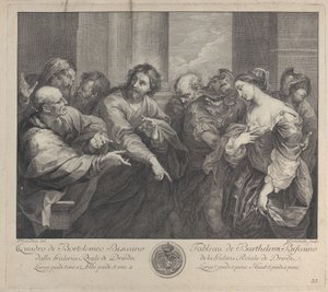 Christus und die Ehebrecherin von Giuseppe Camerata