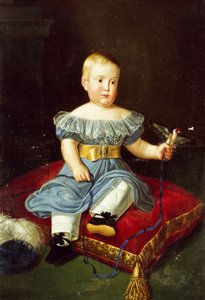 Porträt von Prinz Louis, Bourbon-Zwei Sizilien, Graf von Aquila als Kind