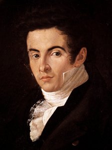 Porträt des Komponisten Vincenzo Bellini (1801-1835). Gemälde von Giuseppe Cammarano (1766-1850). Neapel, Museo Nazionale di San Martino von Giuseppe Cammarano