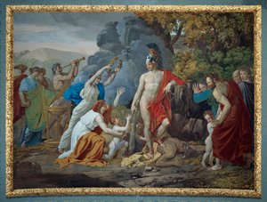 Theseus und der Minotaurus von Giuseppe Cammarano