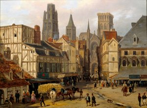 Place Haute, alte Turm in Rouen von Giuseppe Canella