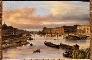 Blick auf die Seine von der Pont Neuf von Giuseppe Canella