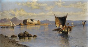 Bucht von Neapel mit Castel dell