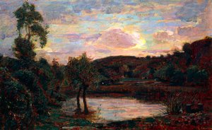 Sonnenuntergang in Engadina von Giuseppe Carozzi