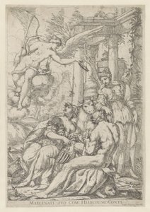 Allegorie mit Ruhm, Herkules und Europa