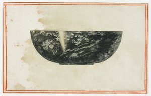Schwarze Marmorschale