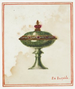 Jaspis Deckelschale von Giuseppe Grisoni