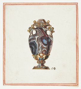 Porphyrvase von Giuseppe Grisoni