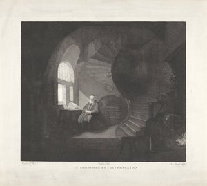 Meditierender Philosoph von Giuseppe Longhi