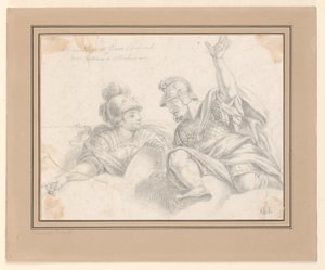 Zwei römische Soldaten im Gespräch von Giuseppe Longhi
