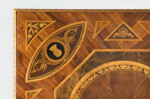 Detail der Tischplatte