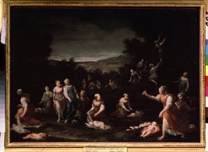 Nymphen entwaffnen Amoretten von Giuseppe Maria Crespi