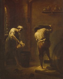 Szene im Keller, ca. 1710-1715