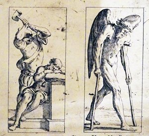 Tarotkarten aus dem 17. Jahrhundert von Giuseppe Maria Mitelli von Giuseppe Maria Mitelli