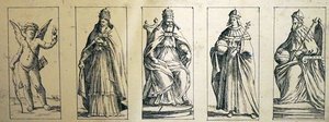 Tarotkarten aus dem 17. Jahrhundert von Giuseppe Maria Mitelli von Giuseppe Maria Mitelli