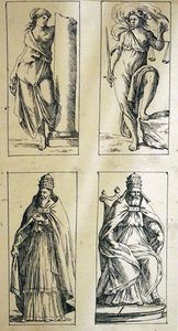 Tarotkarten aus dem 17. Jahrhundert von Giuseppe Maria Mitelli von Giuseppe Maria Mitelli