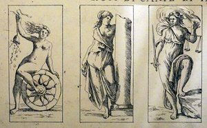 Tarotkarten aus dem 17. Jahrhundert von Giuseppe Maria Mitelli von Giuseppe Maria Mitelli