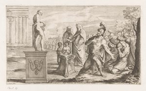 Aeneas opfert Apollo