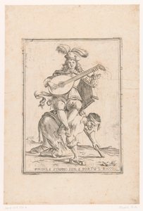 Der Arme trägt den Reichen von Giuseppe Maria Mitelli
