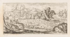 Polyphem verfolgt die Flotte des Aeneas